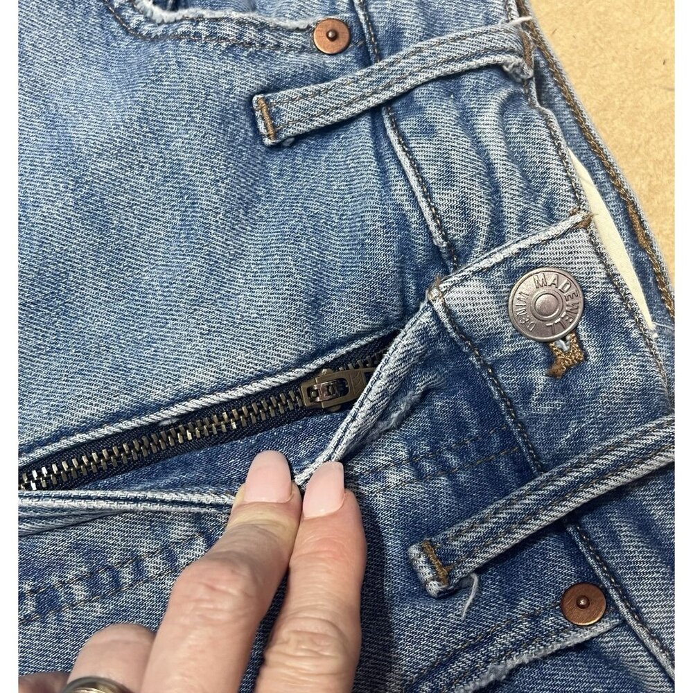 Madewell Women 27 the perfect vintage straight jeans Denman Wash Distressed - Picture 5 of 16